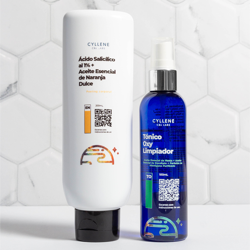 Doble Limpieza | Dúo Exfoliante con Desinfectante