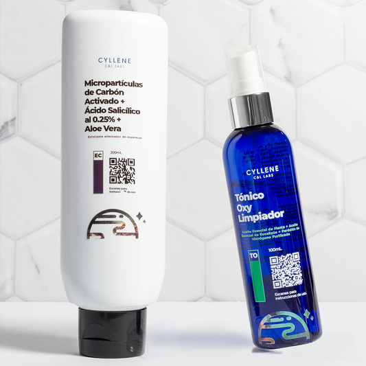 Doble Limpieza | Dúo Exfoliante con Desinfectante