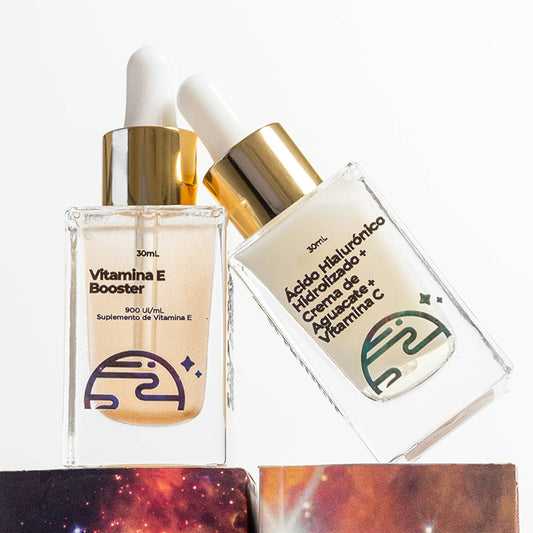 Vitamina E + Ácido Hialurónico + Vitamina C | Cuidado Básico Ultra Humectante