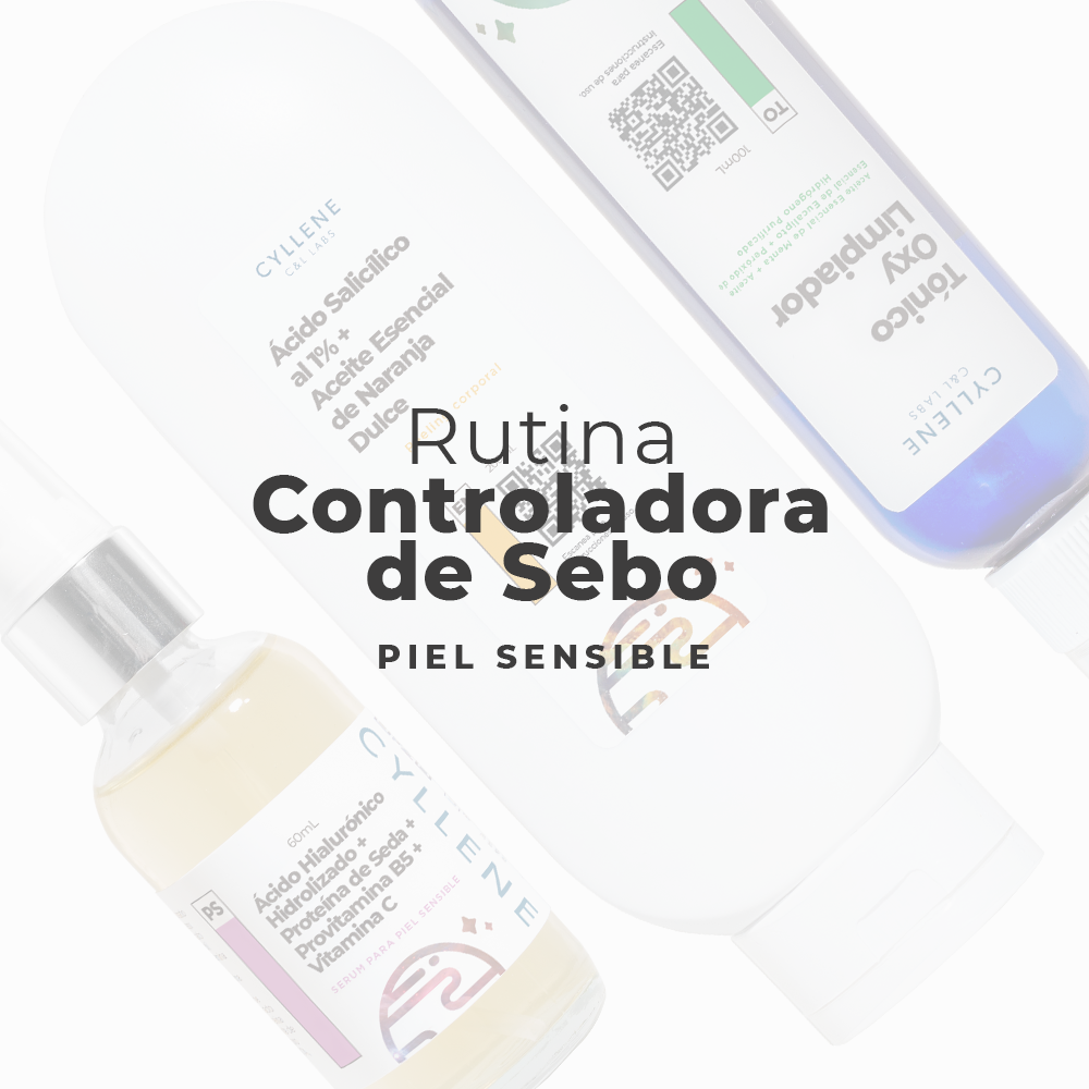 Rutina Controladora de Sebo para Piel con Acné